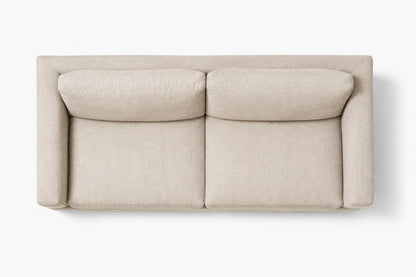Marin Loveseat — overhead view, studio