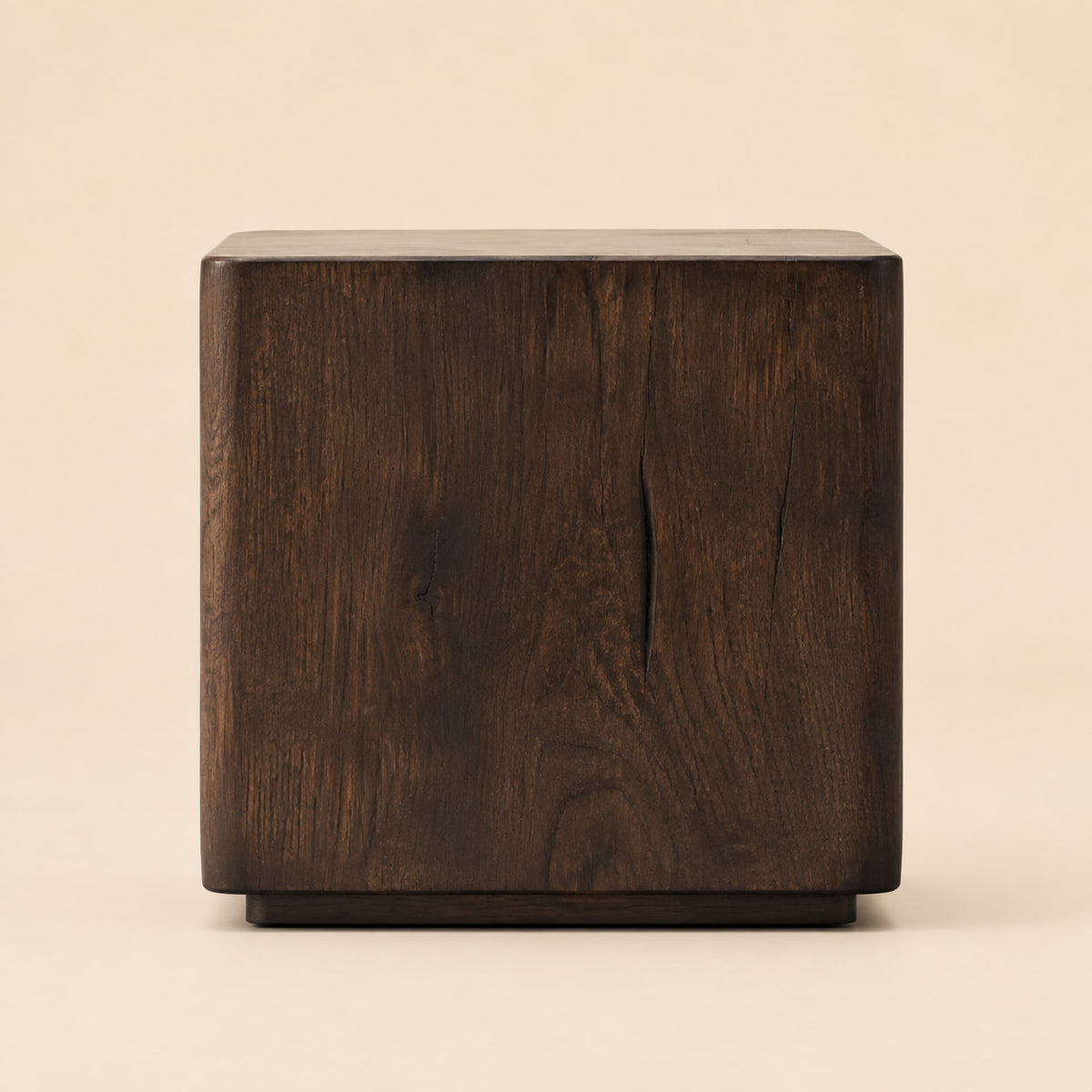 Oslo Plinth Square Side Table — side profile, studio