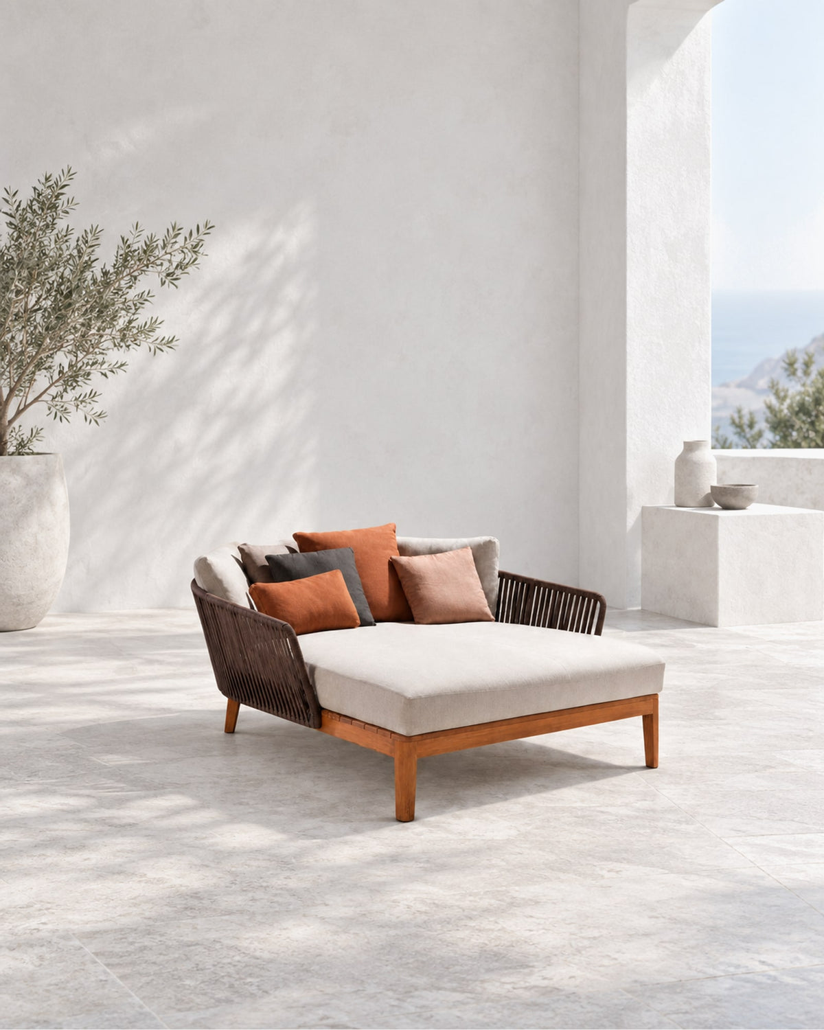 Puglia Daybed in a styled setting