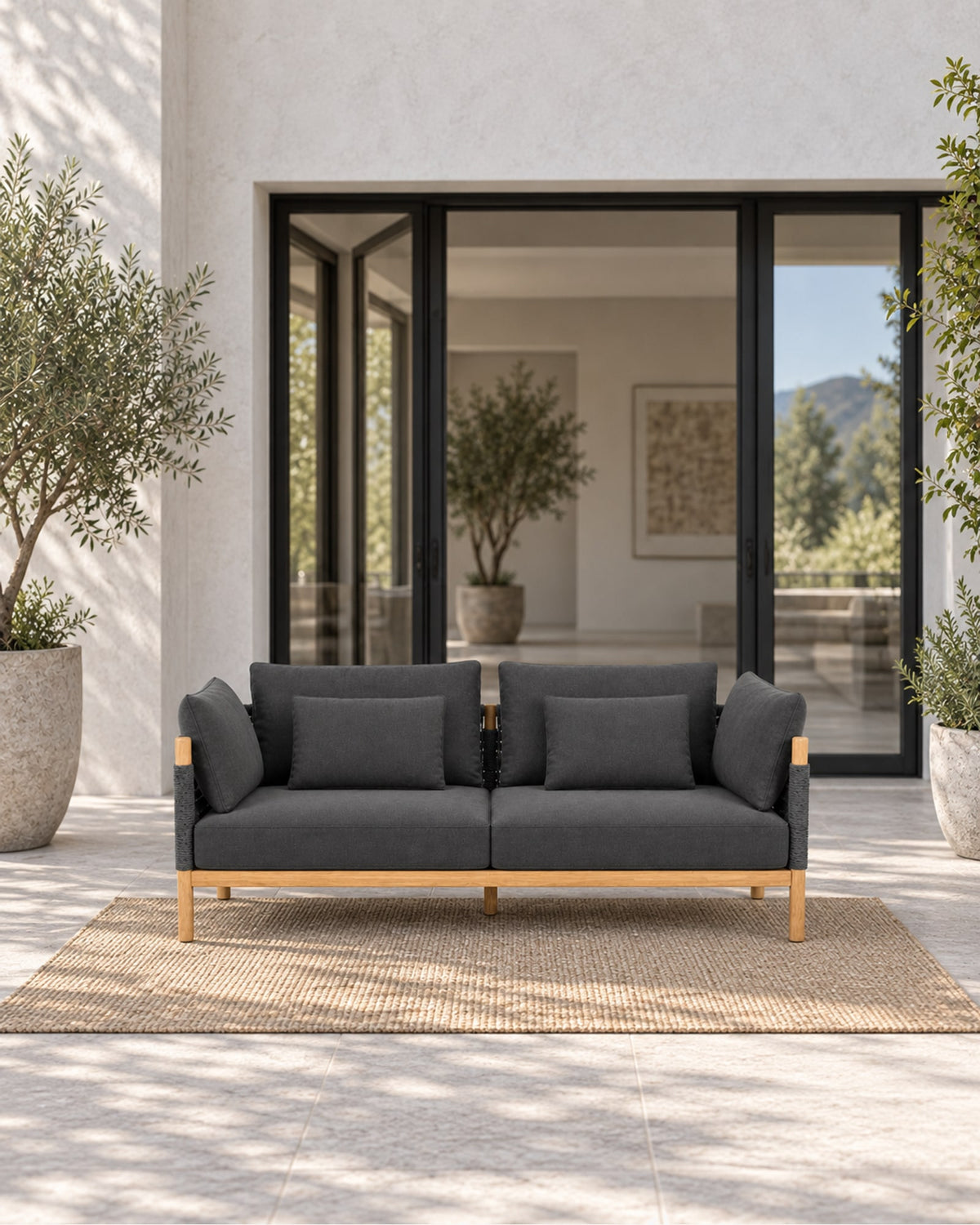 Ithaca Sofa, 185 cm in a styled setting