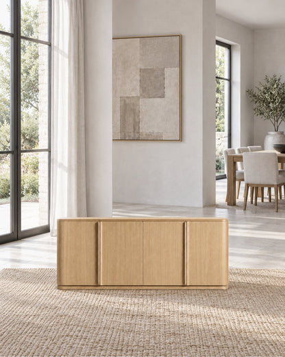 Ligné 4-Door Sideboard in a styled setting