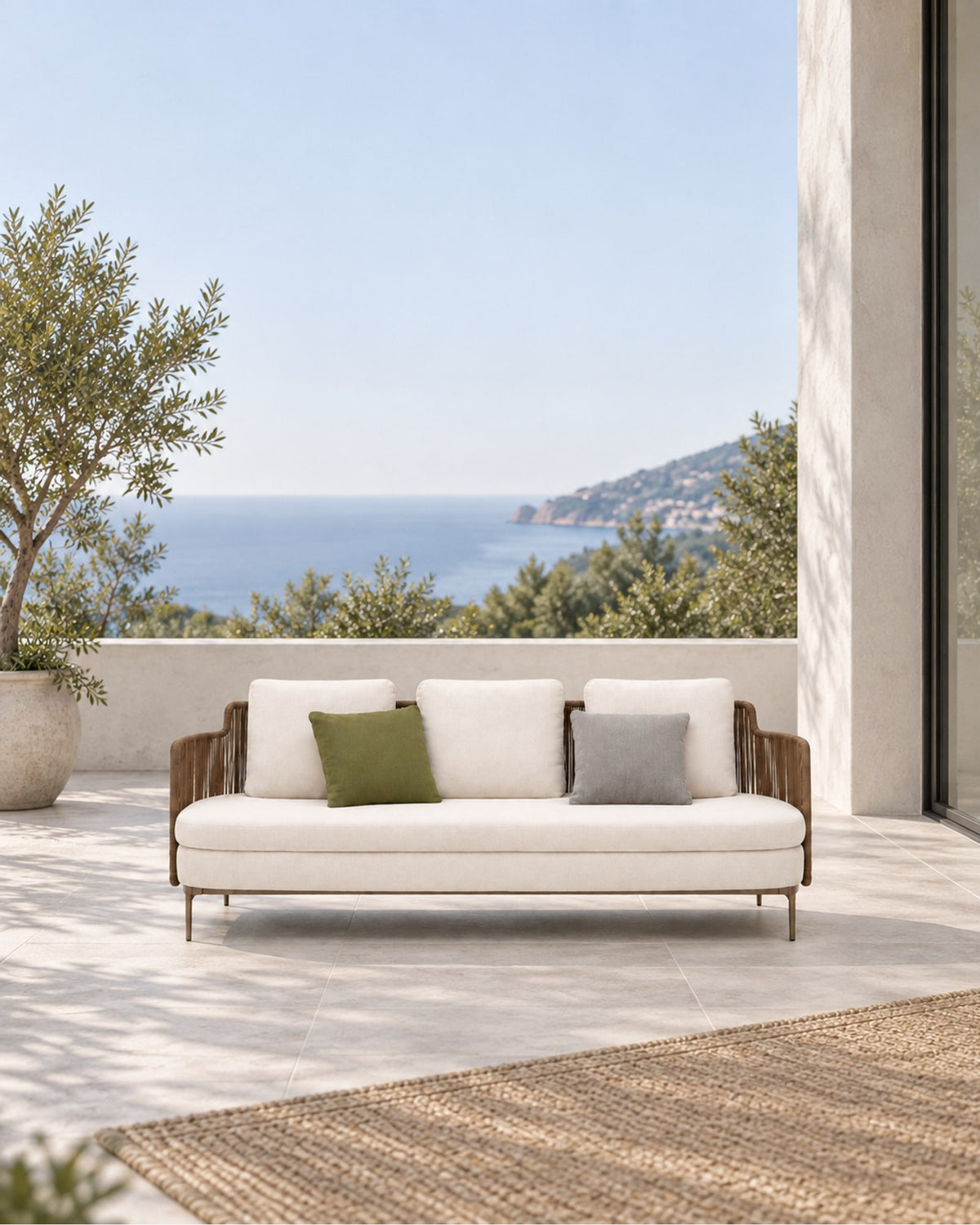 Amalfi Sofa in a styled setting