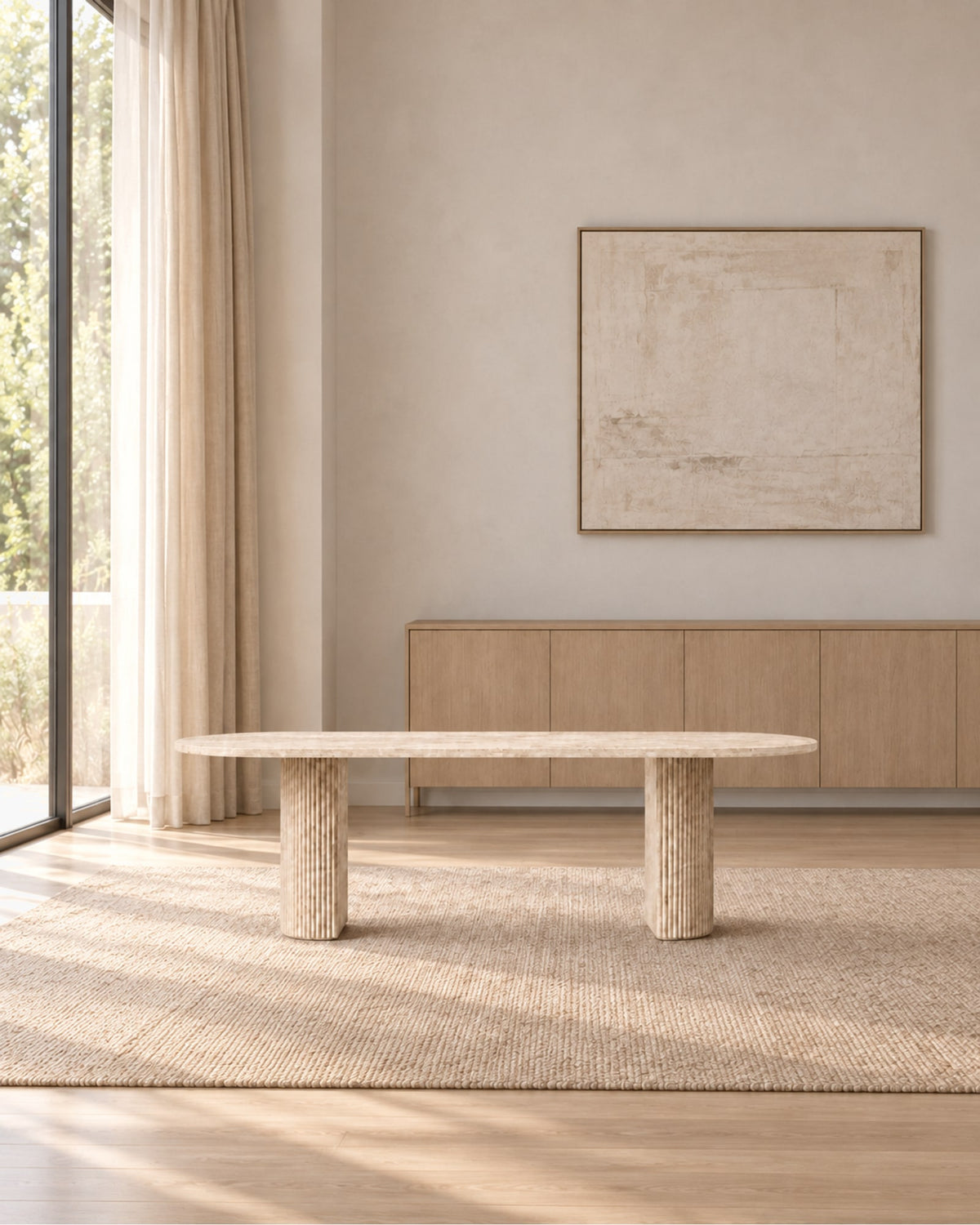 Byron Dining Table in a styled setting