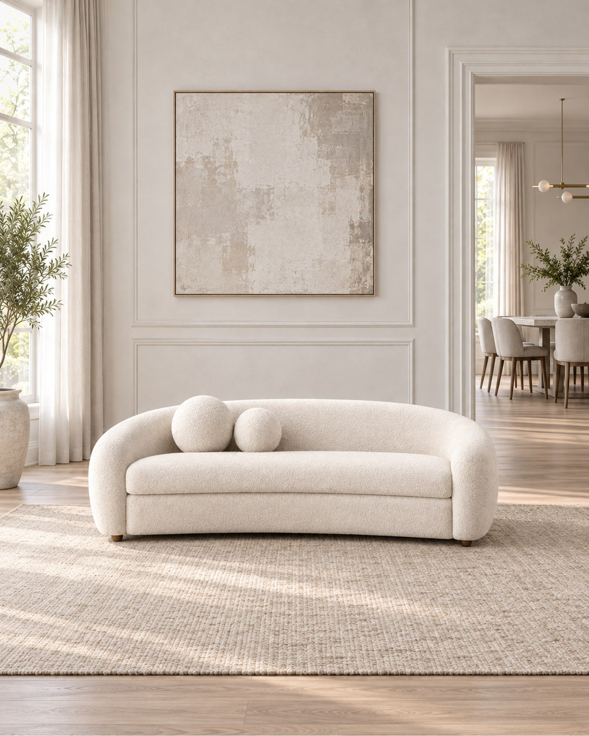 Sylvain Sofa in a styled setting