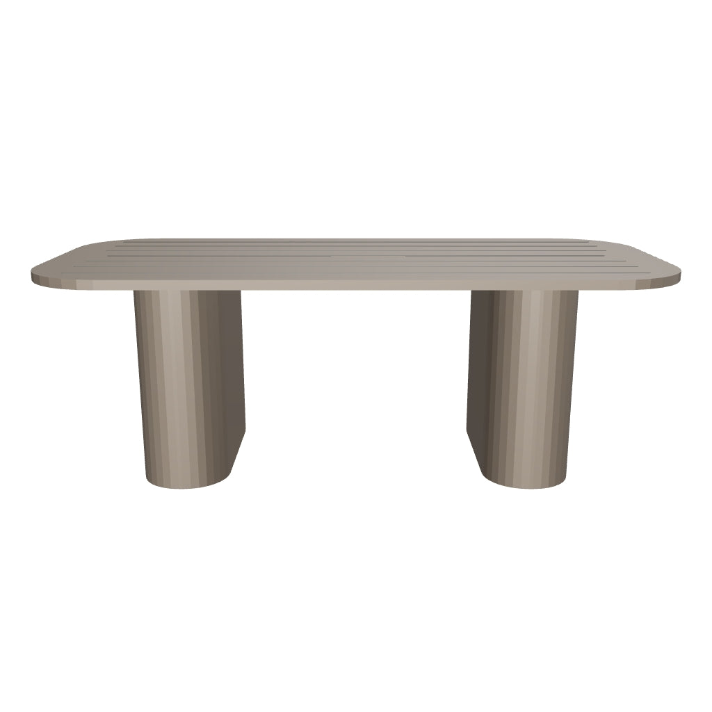 Palo Alto 3D | sku=OAC001-DTB-214 | asset=oac001-dtb-214-707d0327 | variant=49260989219067 | Ethereal Dining Table in Aluminium, 214 cm
