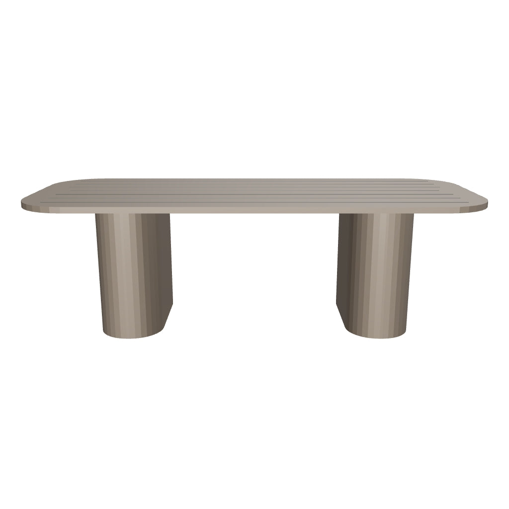 Palo Alto 3D | sku=OAC001-DTB-244 | asset=oac001-dtb-244-1be1470d | variant=49260989251835 | Ethereal Dining Table in Aluminium, 244 cm