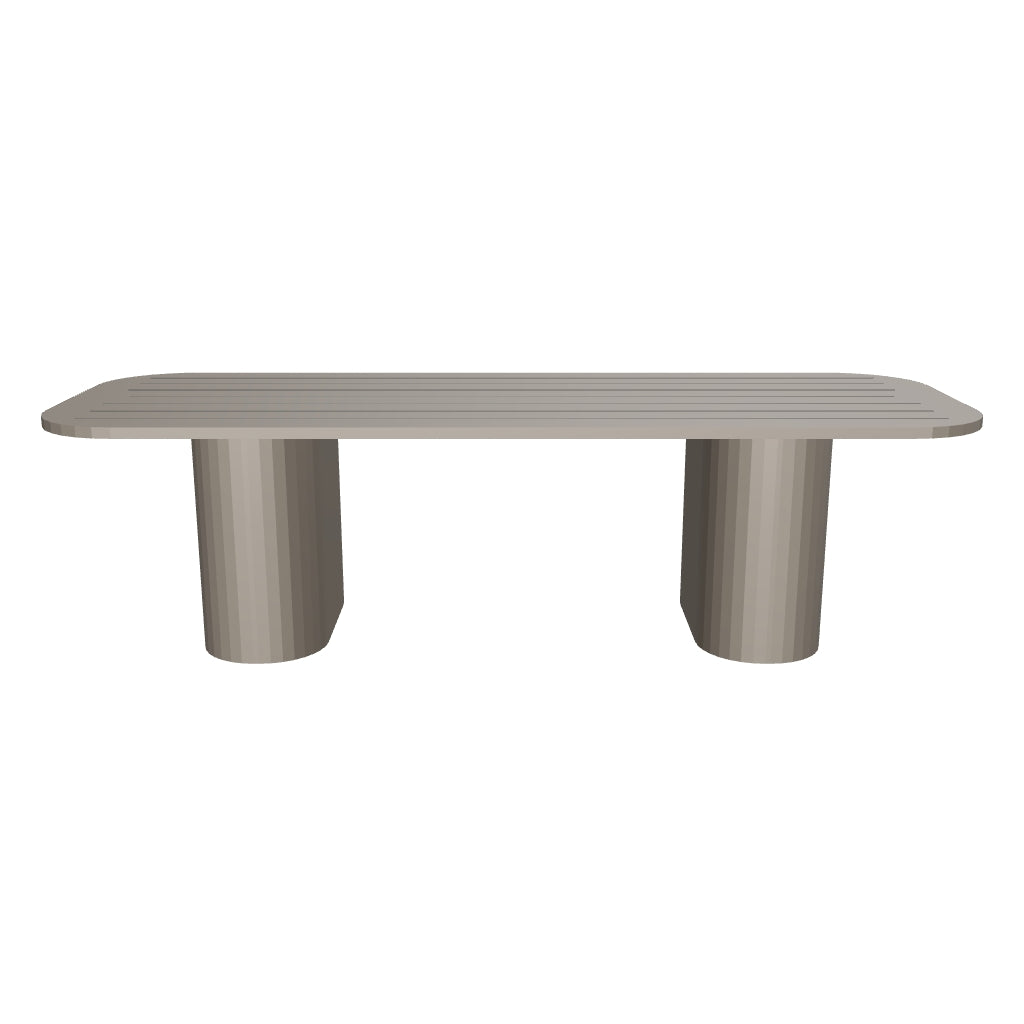 Palo Alto 3D | sku=OAC004-DTB-274 | asset=oac004-dtb-274-17180553 | variant=49260989841659 | Ripple Dining Table in Aluminium, 274 cm