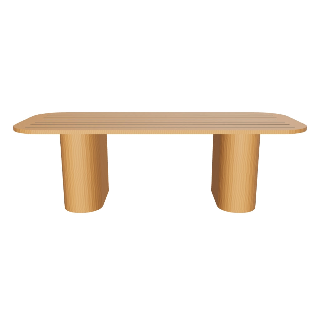 Palo Alto 3D | sku=OTC004-DTB-244 | asset=otc004-dtb-244-7f4c0dec | variant=49260990071035 | Ripple Dining Table in Teak, 244 cm