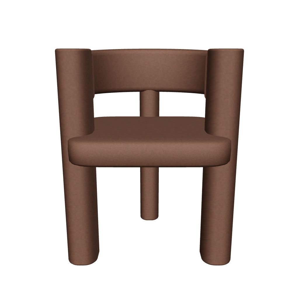 Palo Alto 3D | sku=YC-C-CY-12-DCH-CHOCOLATE | asset=yc-c-cy-12-dch-chocolate-854ee9f5 | variant=49265056547067 | Inès Open-Back Fabric Dining Armchair, Chocolate