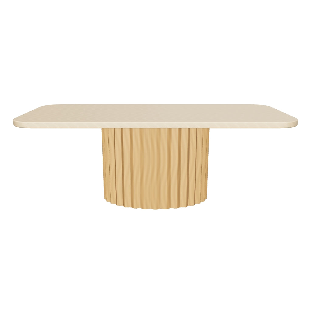Palo Alto 3D | sku=YC-C-CZ-04-DTB-TRAVERTINE | asset=yc-c-cz-04-dtb-travertine-0312c092 | variant=49265055858939 | Mulholland Pedestal Rectangular Dining Table, Travertine