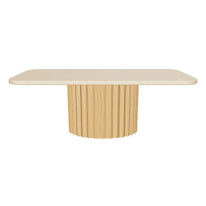 Palo Alto 3D | sku=YC-C-CZ-04-DTB-TRAVERTINE | asset=yc-c-cz-04-dtb-travertine-0312c092 | variant=49265055858939 | Mulholland Pedestal Rectangular Dining Table, Travertine