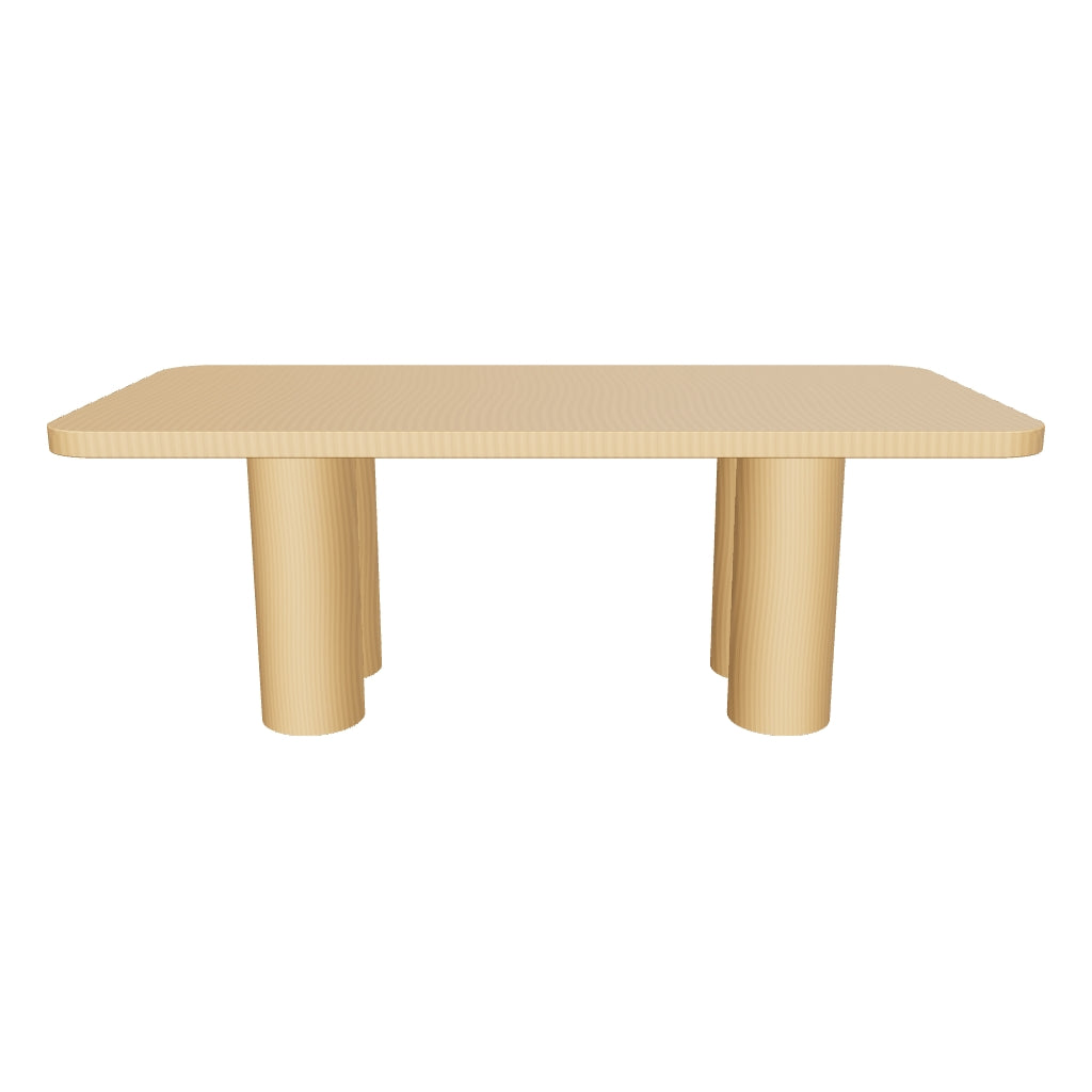 Palo Alto 3D | sku=YC-C-CZ-07-DTB-NATURALOAK | asset=yc-c-cz-07-dtb-naturaloak-d3c0ab1e | variant=49265055957243 | Oslo Cylinder Rectangular Dining Table, Natural Oak