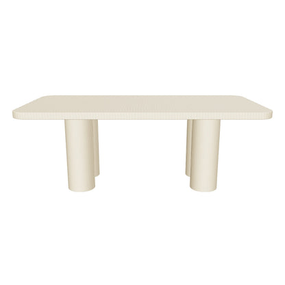 Palo Alto 3D | sku=YC-C-CZ-07-DTB-PALEOAK | asset=yc-c-cz-07-dtb-paleoak-8c467fbe | variant=49265055990011 | Oslo Cylinder Rectangular Dining Table, Pale Oak