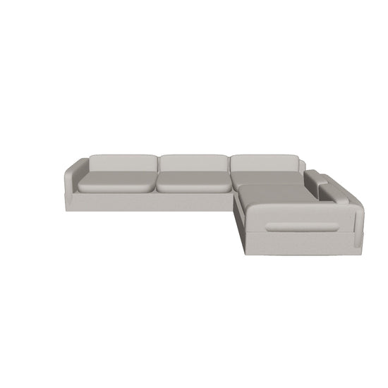 Palo Alto 3D | sku=YC-K-SF-07-SEC-GREYLEATHER | asset=yc-k-sf-07-sec-greyleather-91ff2fc5 | variant=49265056809211 | Como Modular Right-Arm L-Sectional, Grey Leather