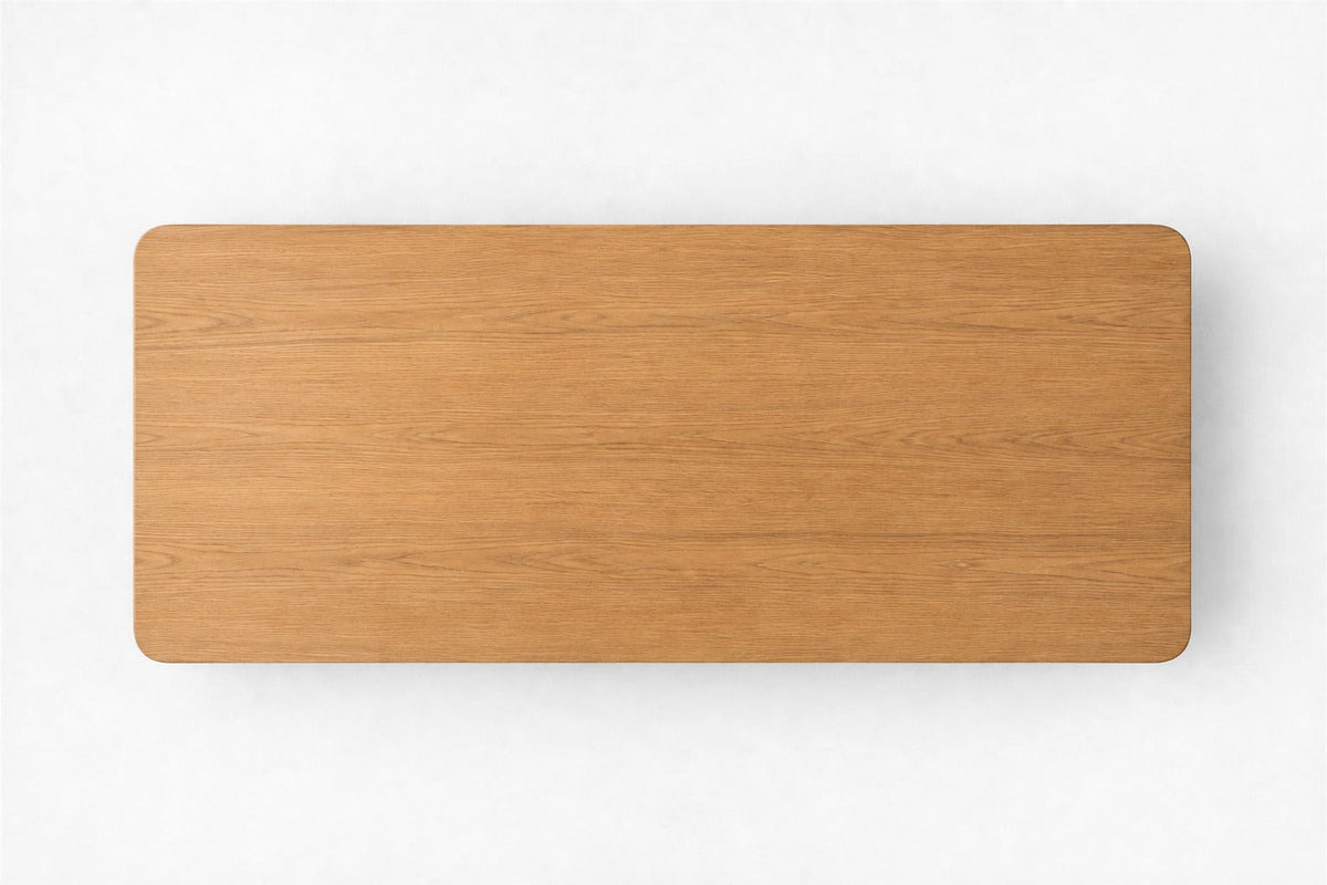 Alora Desk, overhead top view