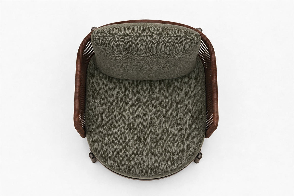Amalfi Lounge Chair, overhead top view