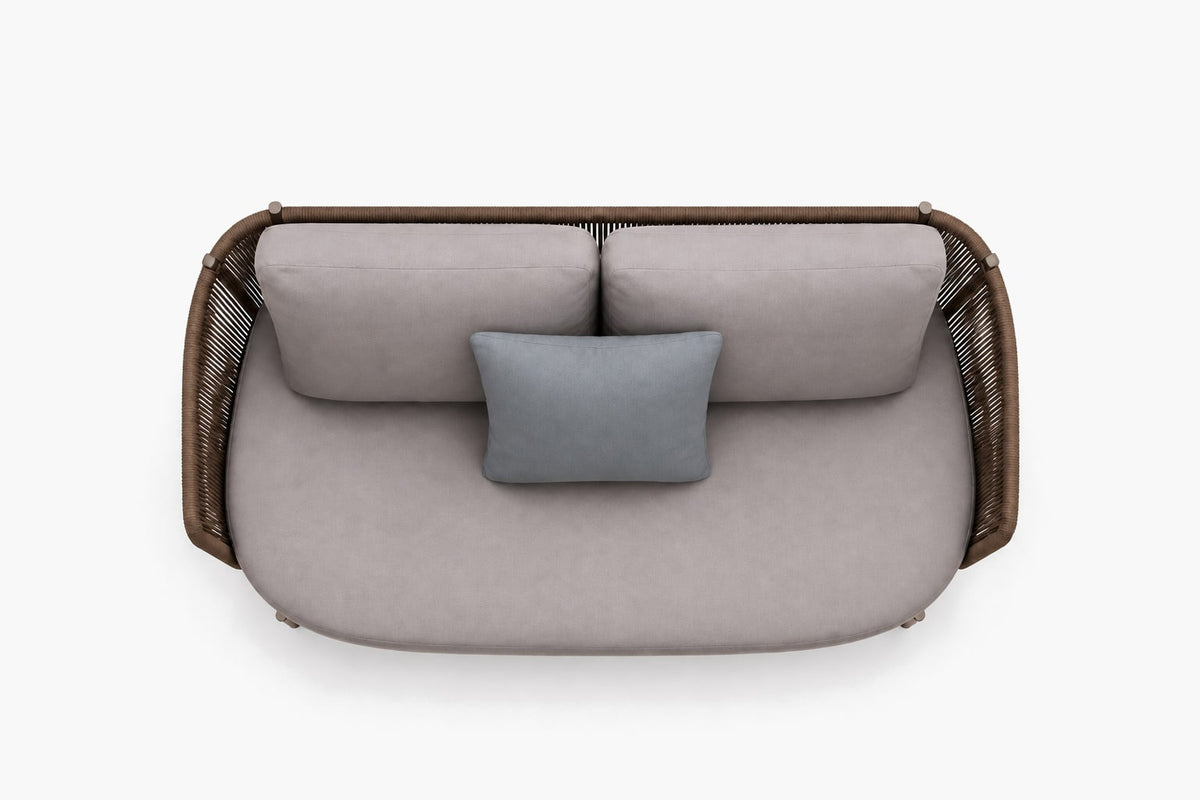 Amalfi Two-Seat Sofa, overhead top view