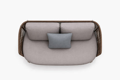 Amalfi Two-Seat Sofa, overhead top view