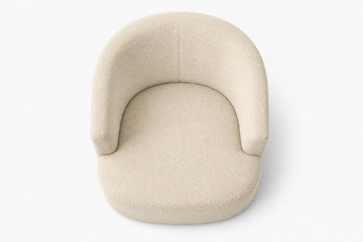 Arden Swivel Chair, overhead top view
