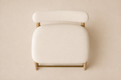 Arno Fabric Bar & Counter Stool, overhead top view