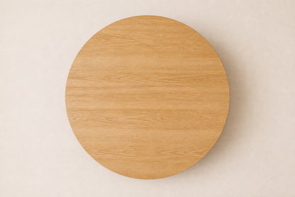 Baron Round Coffee Table, overhead top view