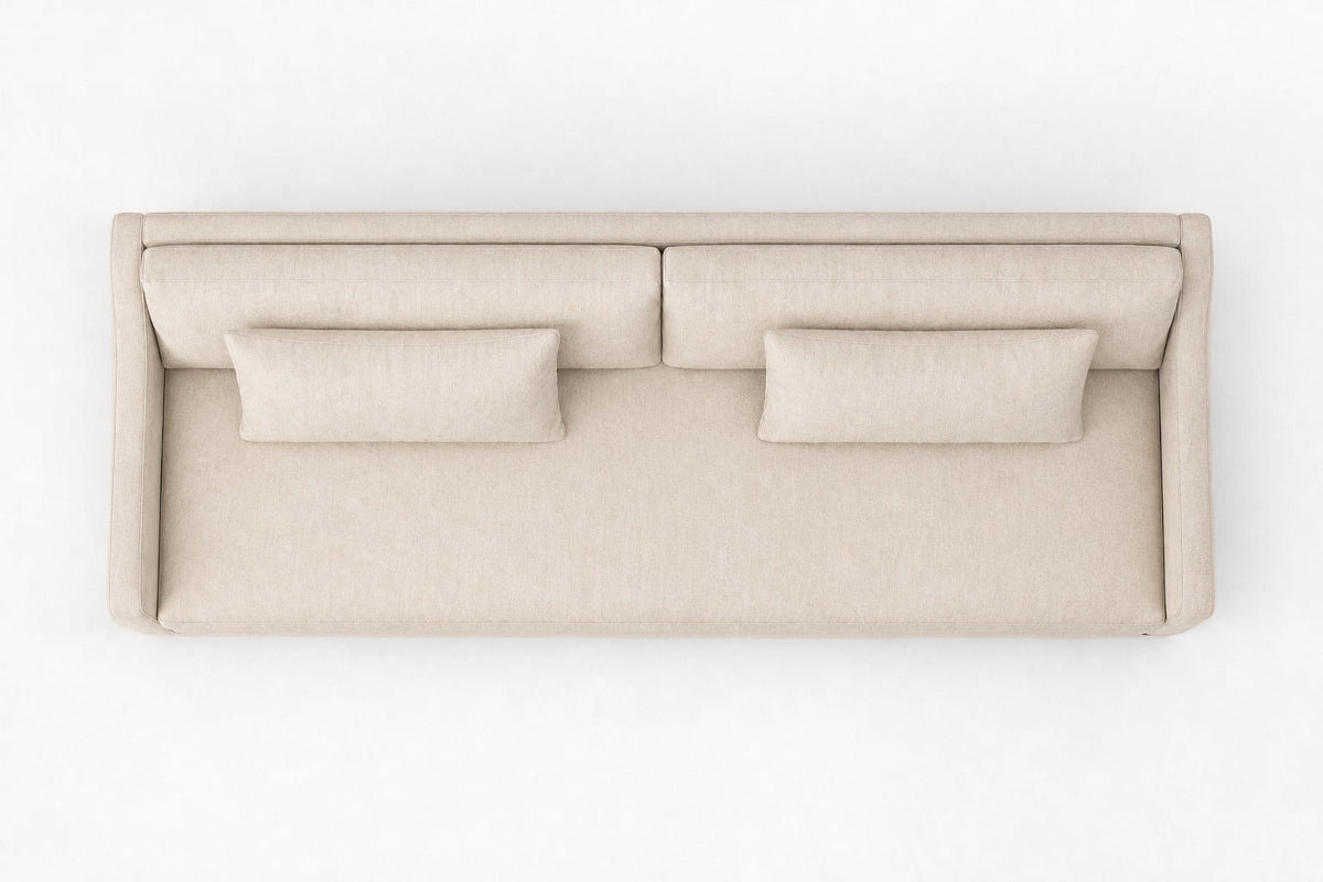 Belgian Classic Slope Arm Sofa, overhead top view
