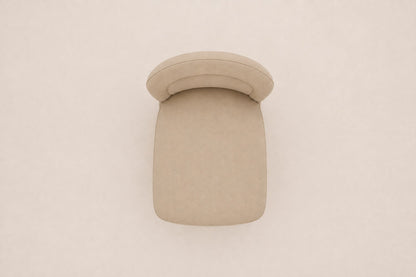 Blair Fabric Dining Side Chair, overhead top view