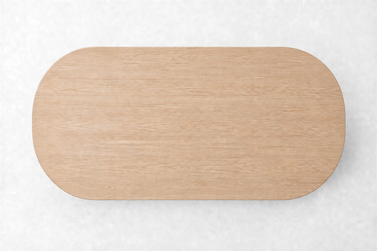 Byron Dining Table, overhead top view