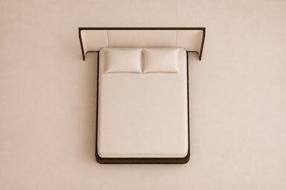 Byron Extended Fabric Shelter Bed, overhead top view