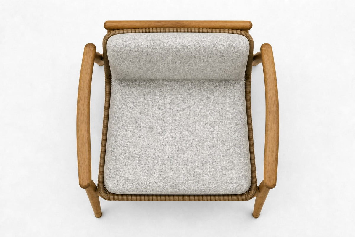 Estoril Dining Chair, overhead top view