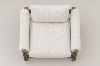 Ethereal Lounge Chair in Aluminium, overhead top view