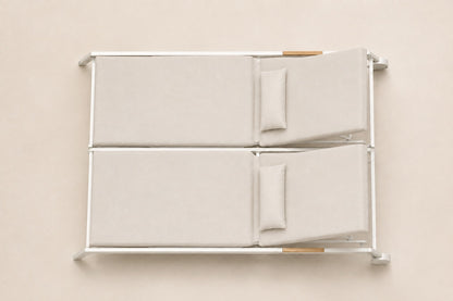 Faro Double Sun Lounger, overhead top view