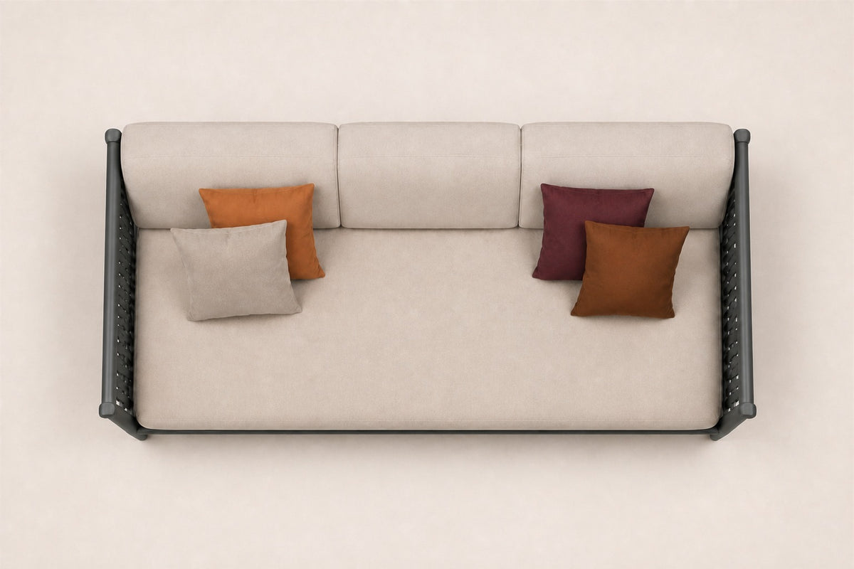 Formentera Sofa, 160 cm, overhead top view