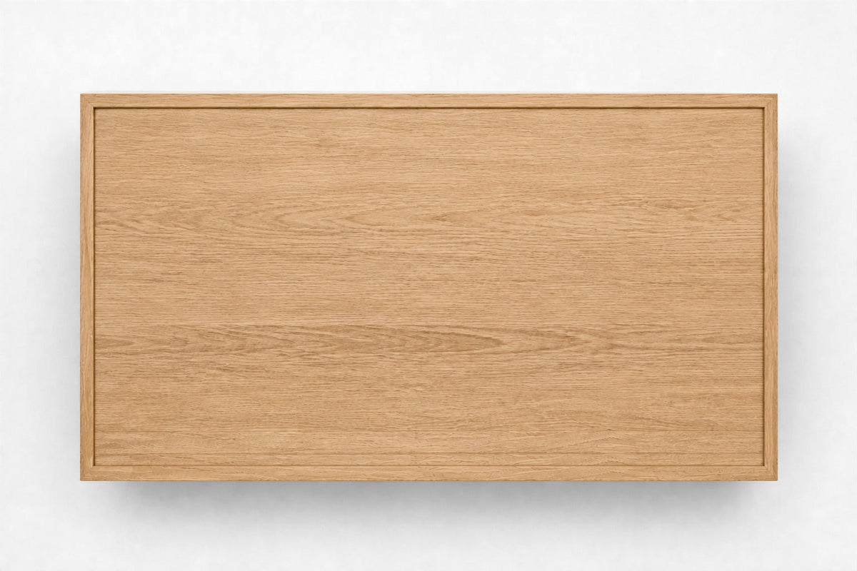 French Contemporary Coffee Table, overhead top view