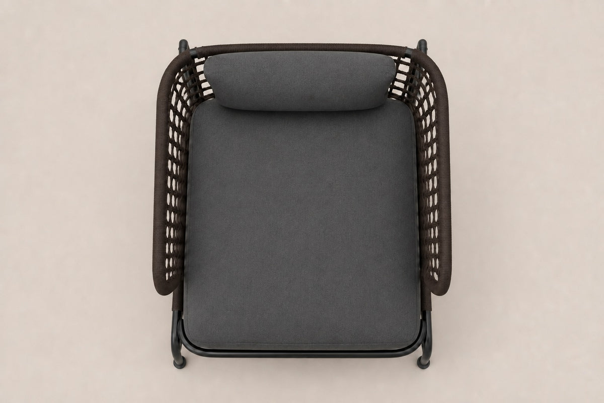 Ischia Lounge Chair, overhead top view