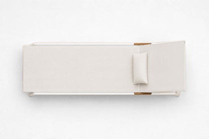 Lido Sun Lounger, overhead top view