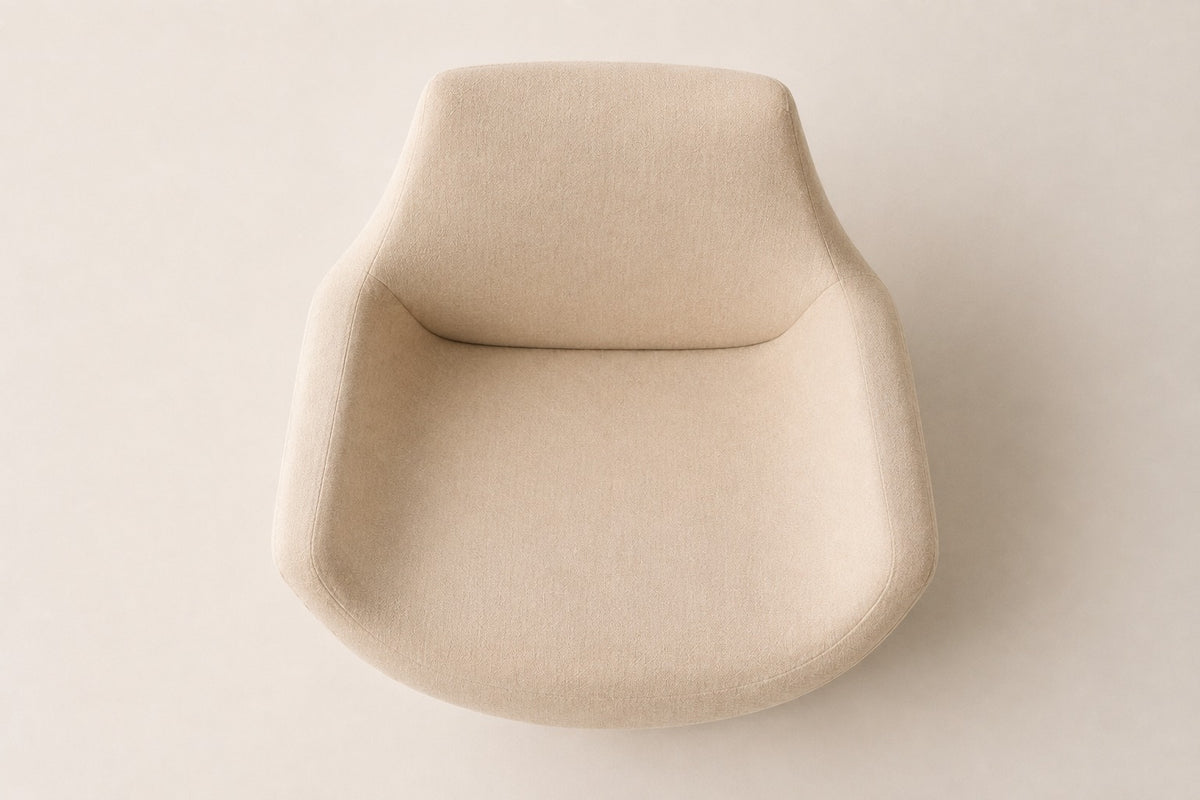 Lucio Swivel Chair, overhead top view