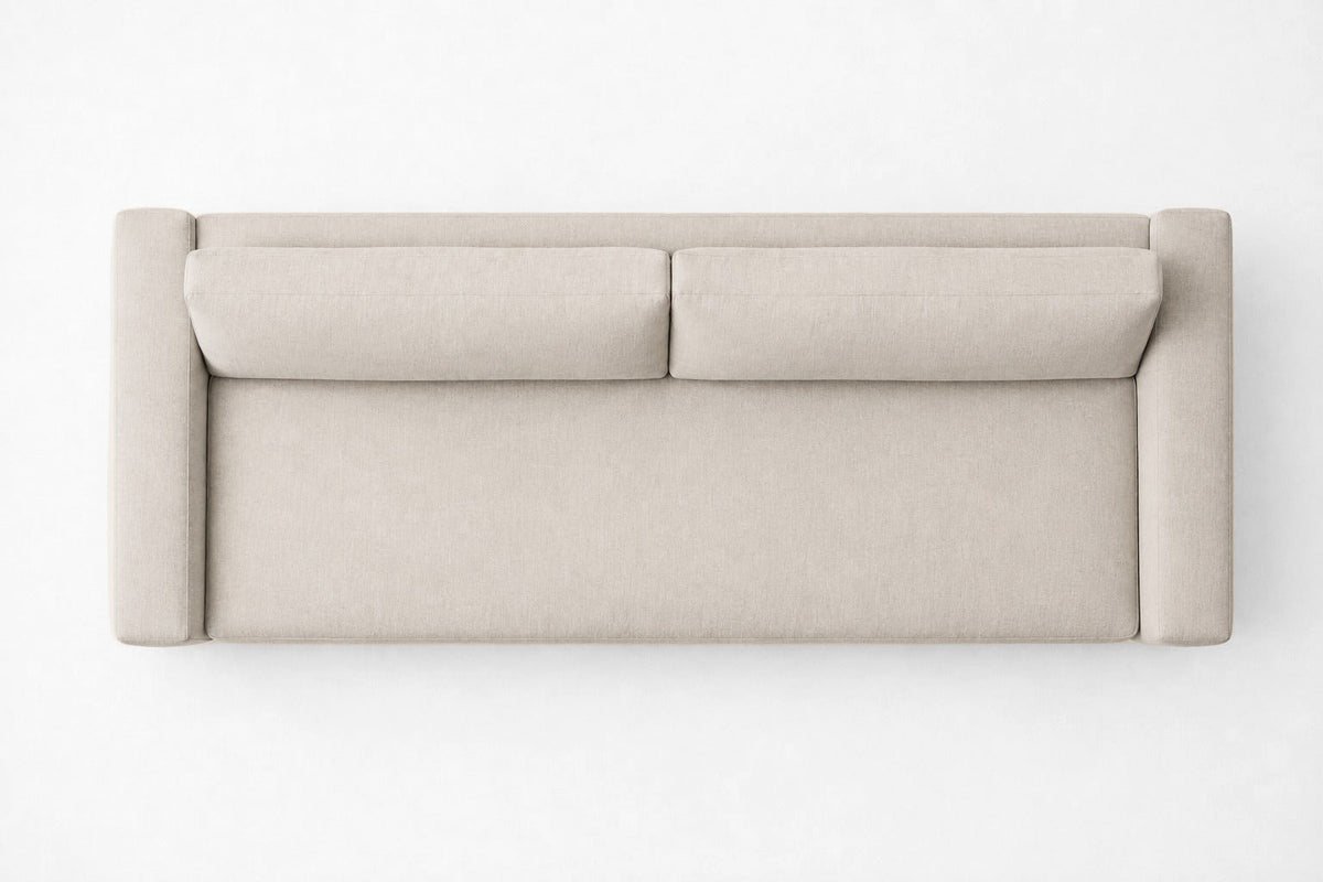 Maxwell Bench-Seat Sofa, overhead top view