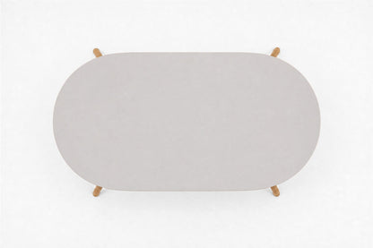 Menorca Coffee Table, overhead top view