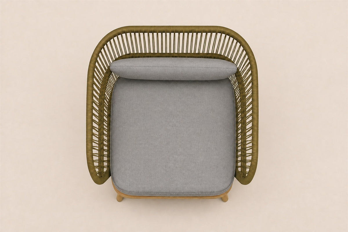 Menorca Lounge Chair, overhead top view