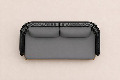 Menorca Two-Seat Sofa, overhead top view