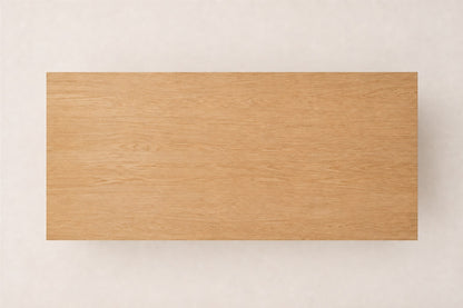 Montecito Trestle Rectangular Dining Table, overhead top view