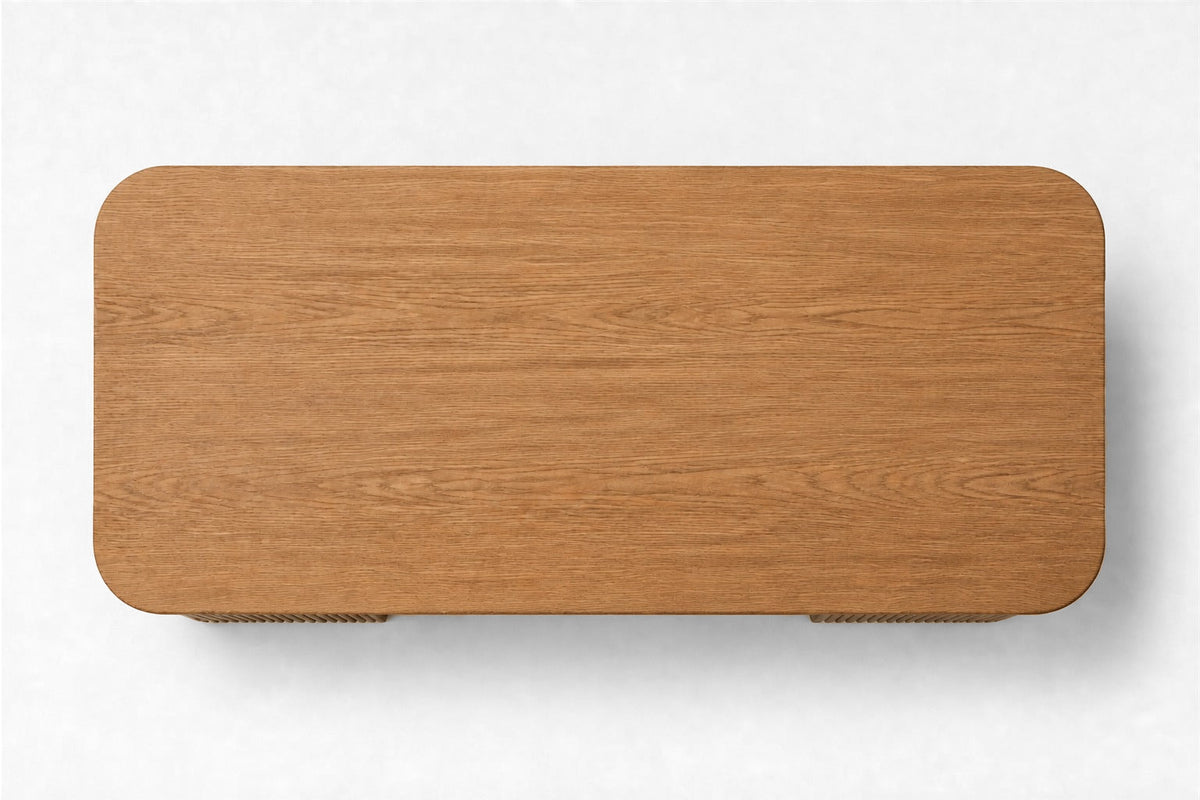 Mulholland 6-Drawer Desk, overhead top view