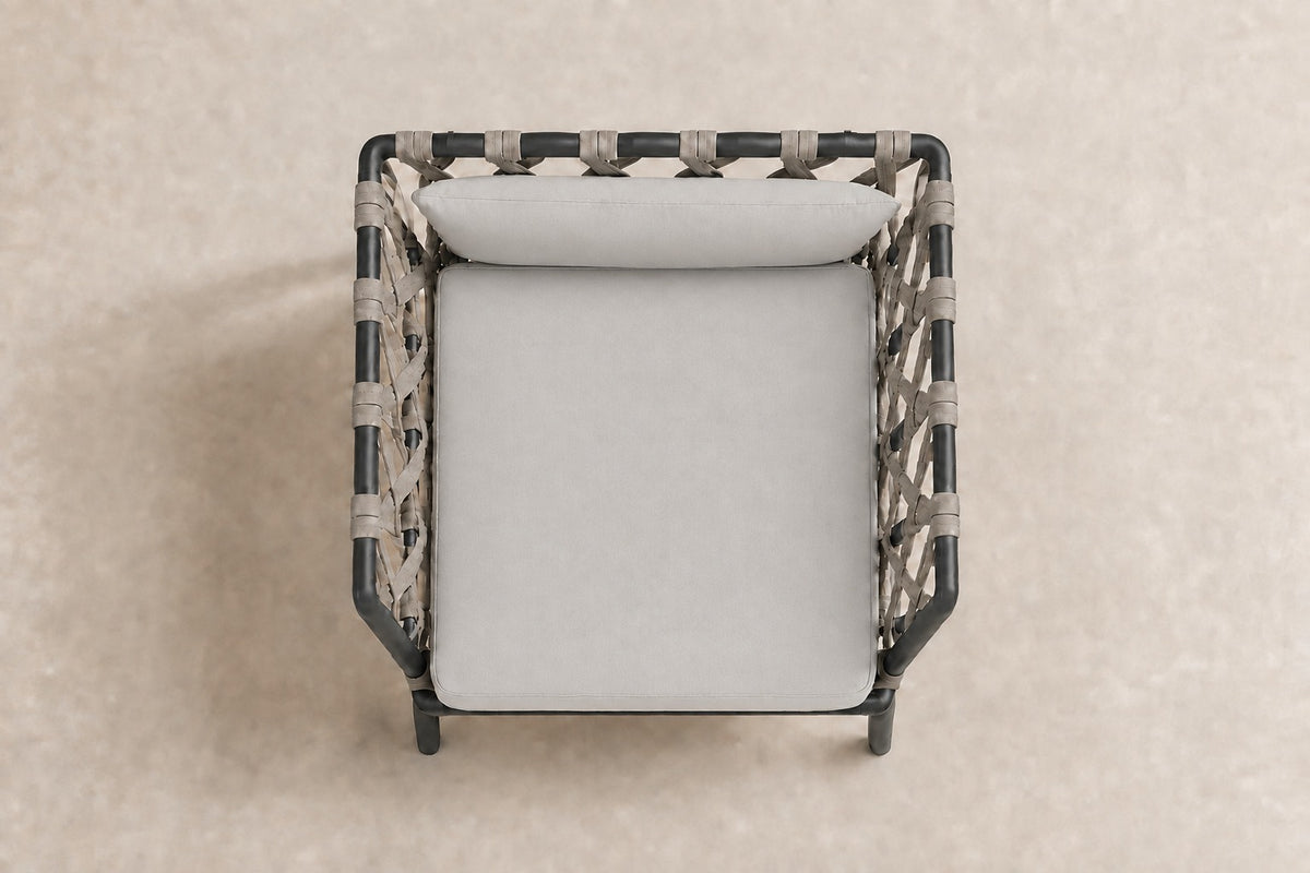 Naxos Dining Chair, overhead top view