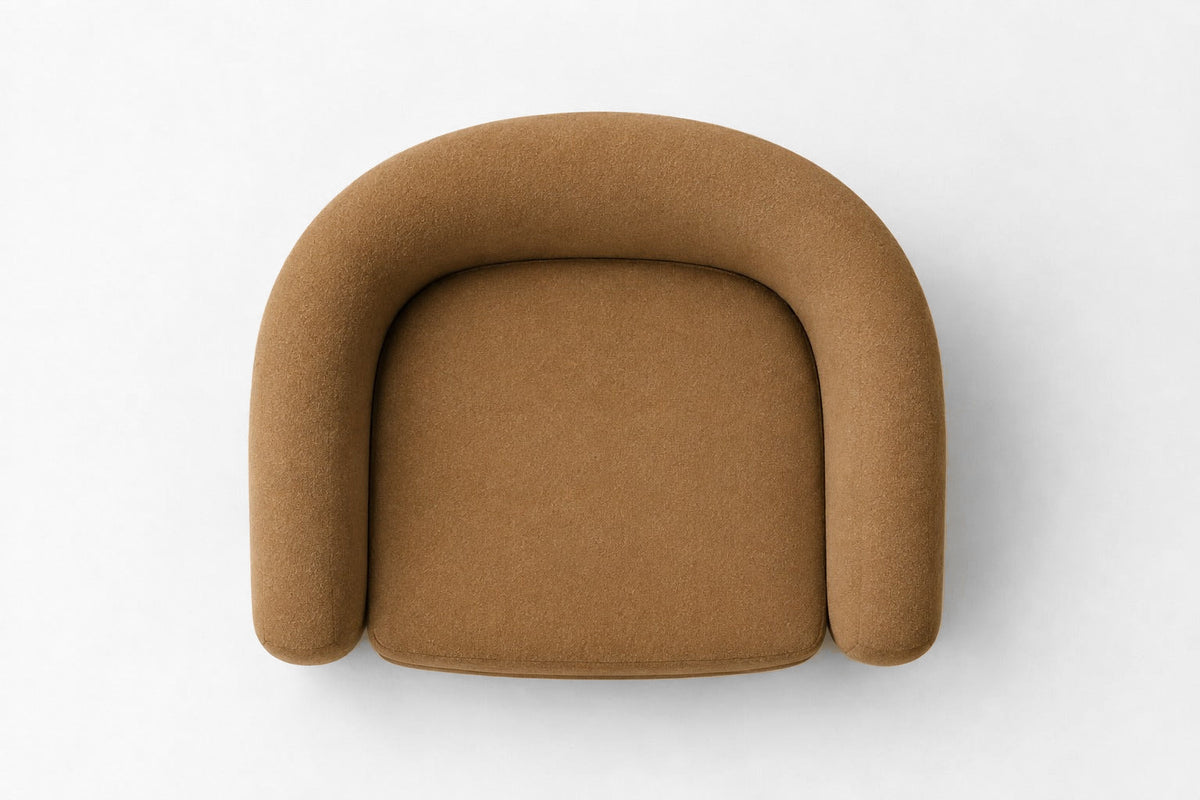 Ondé Swivel Chair, overhead top view