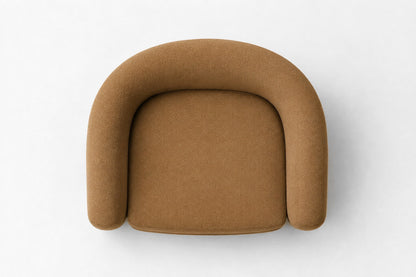 Ondé Swivel Chair, overhead top view