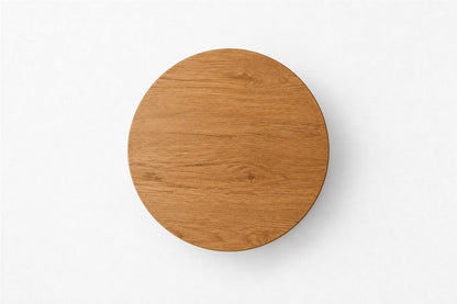 Oslo Round Nightstand, overhead top view