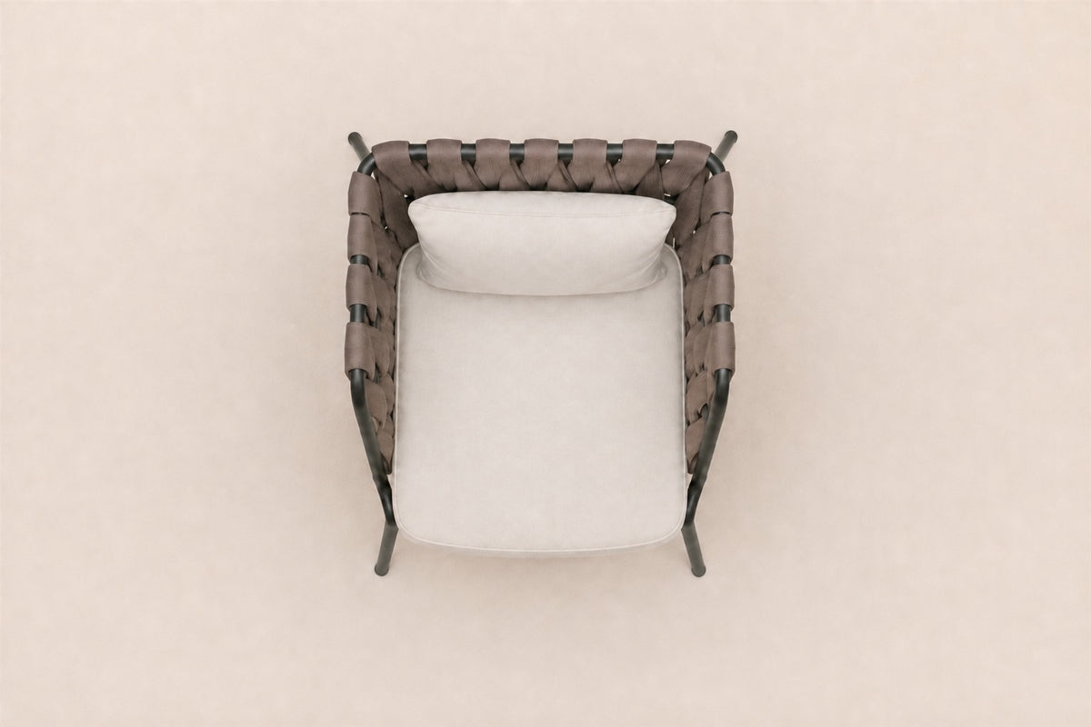Otranto Dining Chair, overhead top view