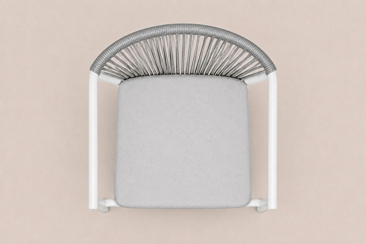Paros Dining Chair, overhead top view
