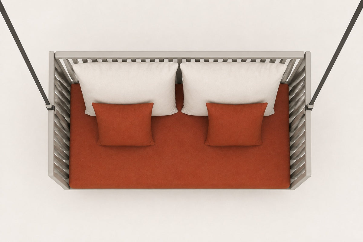 Portico Swing Bench, overhead top view